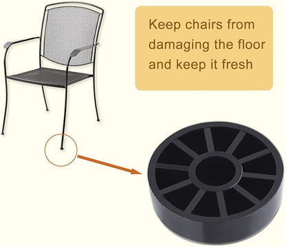 24 Pack Iron Outdoor Patio Furniture Chair and Table Feet Glide Protectors - Image 4