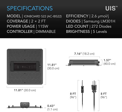 AC Infinity IONBOARD S22, LED Grow Light Board - Image 7