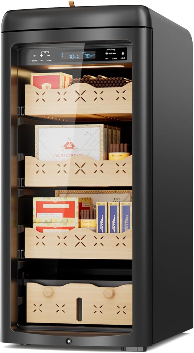 115L Intelligent Temperature & Humidity Adjustable Electronic Cabinet, Digital by Mirfee