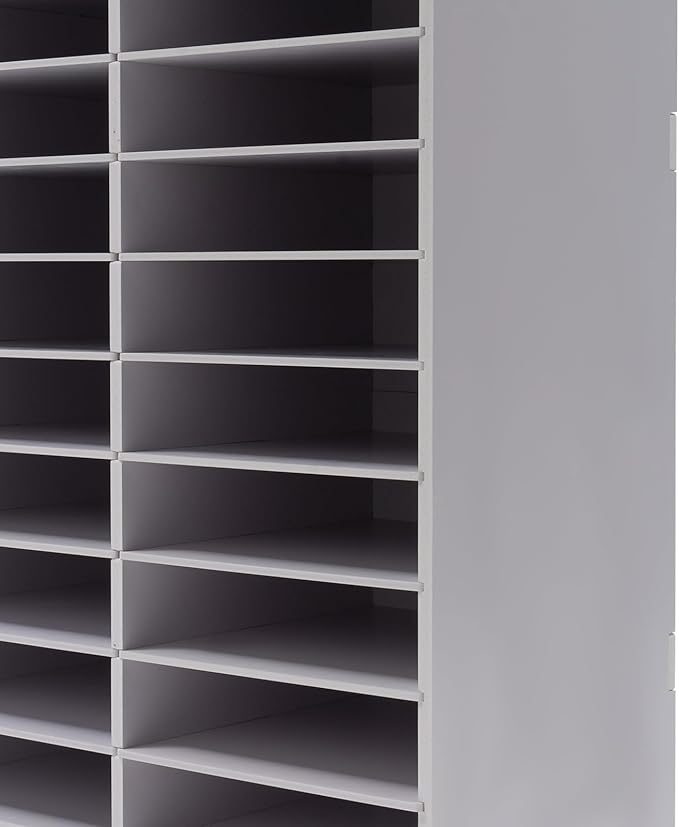 Literature Organizers 24/36Slots Mail Sorter Compartment Files Rack File - Image 4