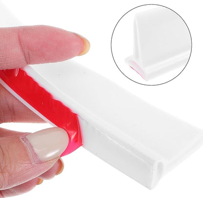 Silicone Water Retaining Strip 1M White 30Mm High Bathroom Water Blocking Strip - Image 3