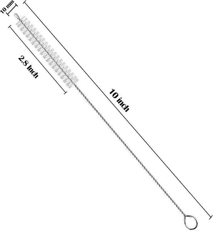 Straw Cleaner Brush Long 10 Inch, Straw Cleaner of Bristles Diameter 10 mm - Image 2