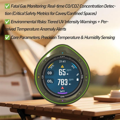 Protmex 5 in 1 Wireless Touchscreen Portable Multifunctional Carbon Monoxide - Image 4