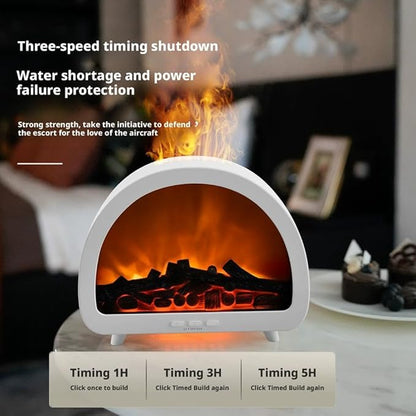 Fireplace Flame Air Diffuser Humidifier, 12 Colors Aromatherapy Essential Oil - Image 4