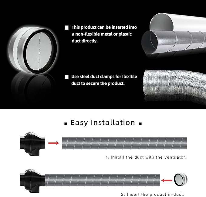 4-Inch Backdraft Damper Shutter Inline Spring Loaded - Image 6
