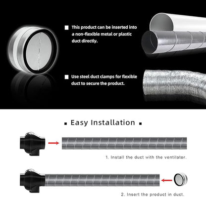 4-Inch Backdraft Damper Shutter Inline Spring Loaded - Image 6