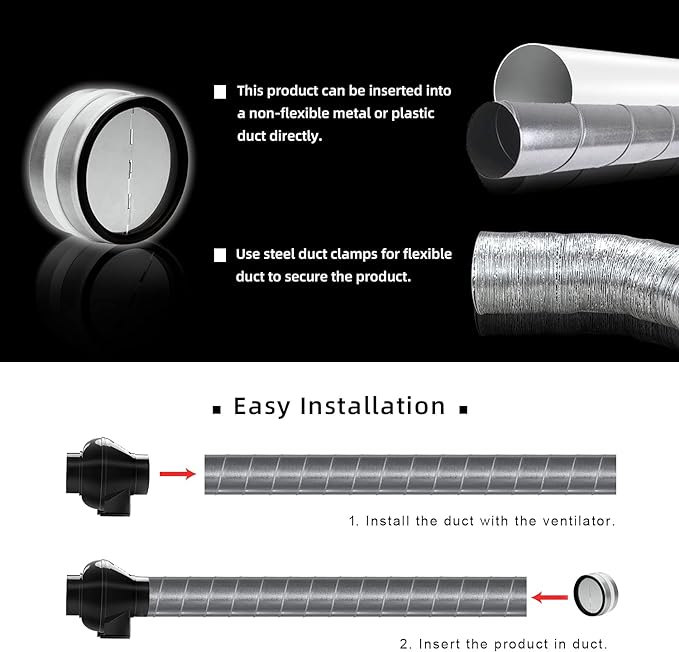 6-Inch Backdraft Damper Shutter Inline Spring Loaded - Image 6
