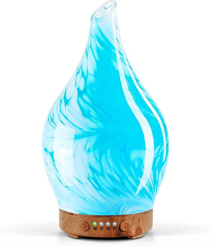 Porseme 150ml Essential Oil Diffuser Glass Color Changing Aroma Air Diffusers by Porseme