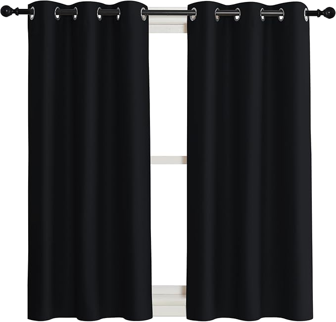 NICETOWN Black Out Curtain Panel Shade, Single Piece, 42 inches Wide by 45 - Image 2