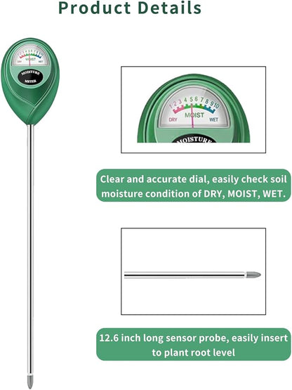 Soil Moisture Meter, 2 Pack Long Probe Soil Moisture Monitor - Image 4