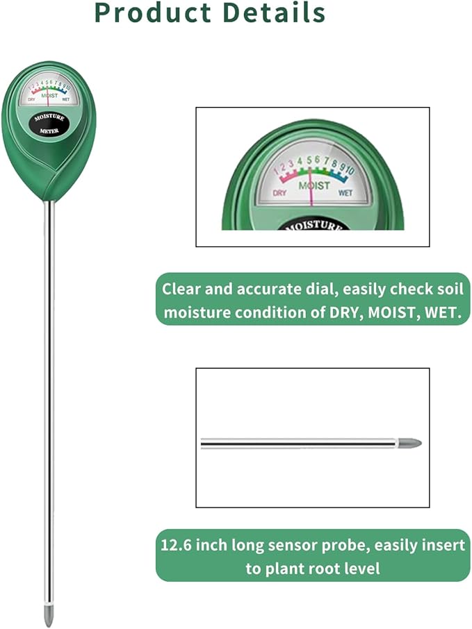 Soil Moisture Meter, Long Probe Soil Moisture Monitor - Image 4