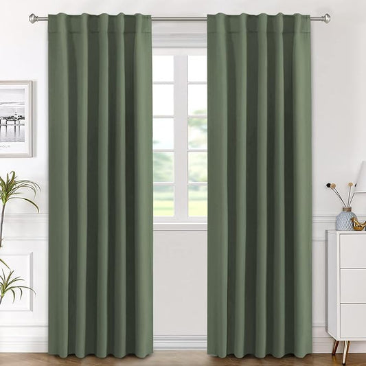 H.VERSAILTEX Blackout Curtains Thermal Insulated Window Treatment Panels Room by HVERSAILTEX