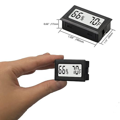 12 Pack Mini Small Digital Hygrometer Thermometer Indoor Temperature and - Image 2