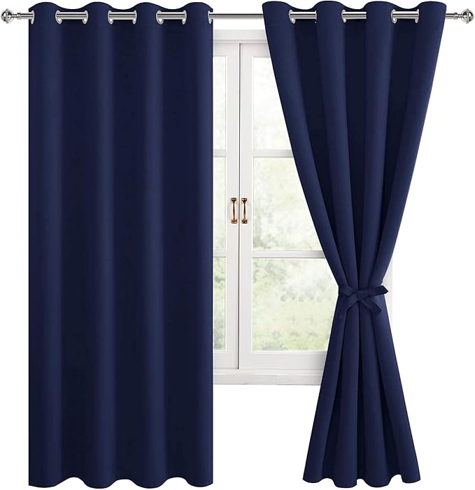 Hiasan Blackout Curtains for Bedroom, 52 x 63 Inches Length - Image 6