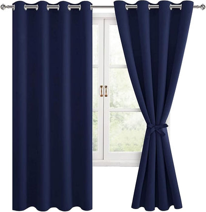 Hiasan Blackout Curtains for Bedroom, 52 x 63 Inches Length - Image 6