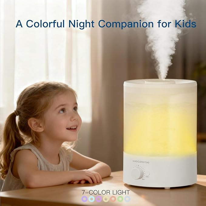 MegaWise 3.5L Cool Mist Humidifier – Whisper-Quiet Ultrasonic Vaporizer - Image 5