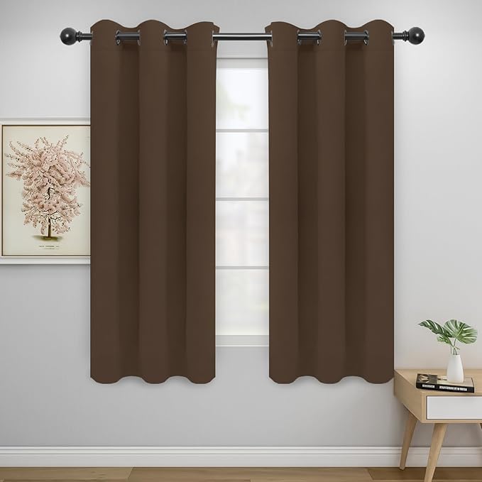 Easy-Going Blackout Curtains for Bedroom, Solid Thermal Insulated Grommet and by Easy-Going