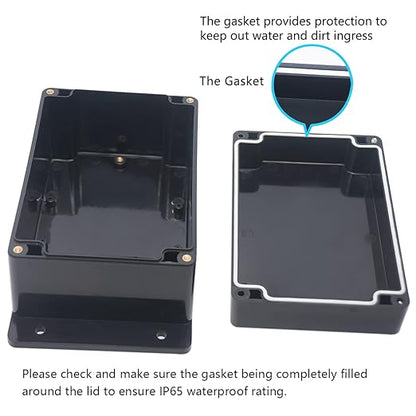 Junction Box, Zulkit Project Box Waterproof Dustproof IP65 ABS Universal - Image 4