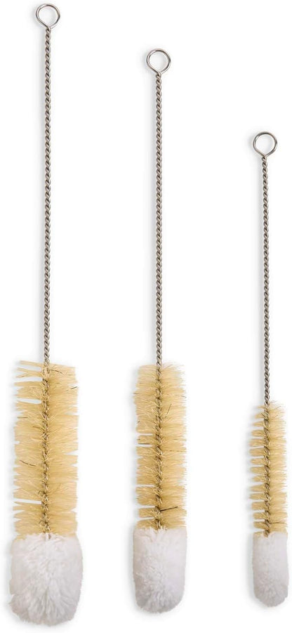 HIC Kitchen Soft-Tip Cleaning Brushes, Non-Scratch Microfiber by HIC