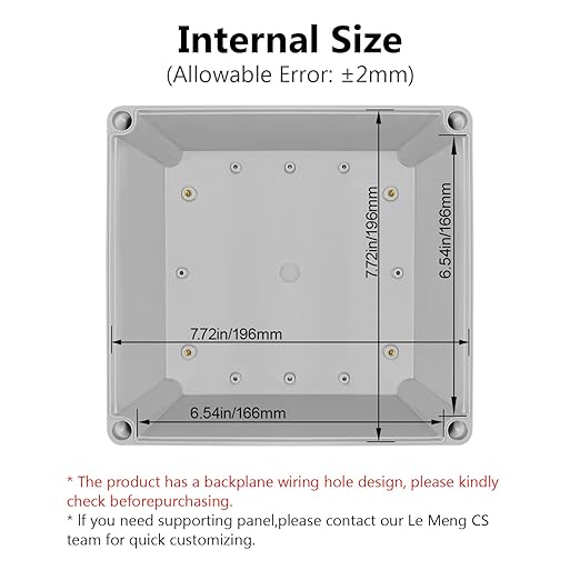 LeMotech Junction Box IP67 Waterproof Dustproof ABS Plastic Project Box - Image 3