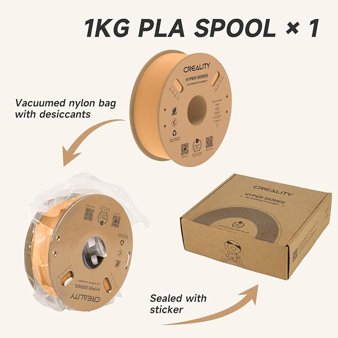 Official Creality Hyper PLA Filament 1.75mm, High Speed PLA 30-600mm/s Rapid 3D - Image 7