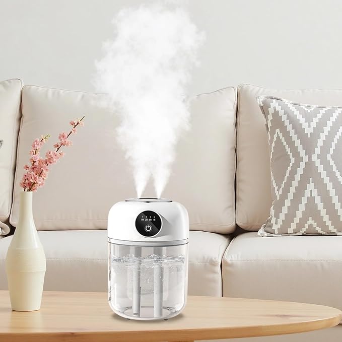 Portable Dual Nozzle Humidifier, Usb-Powered, Large Capacity - Image 2