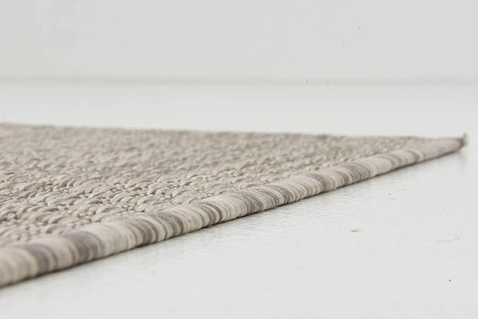 Unique Loom Collection Casual Transitional Solid Heathered Indoor/Outdoor - Image 7