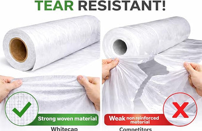 Whitecap - Woven Vapor Barrier - 12 Mil, Thick Plastic sheeting, Drop Cloth - Image 2