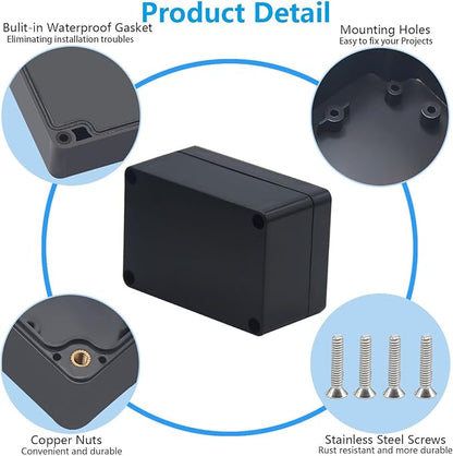 Project Box ABS Black Electrical Boxes IP67 Outdoor Waterproof Box Electronic - Image 7