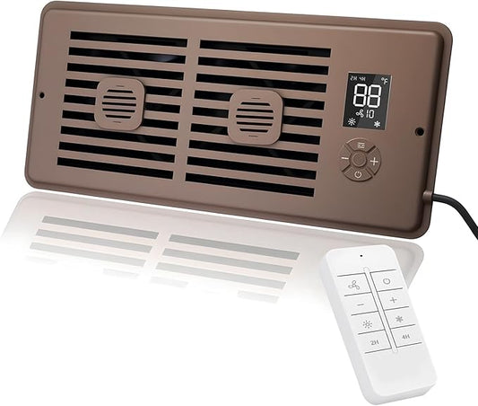 Register Booster Fan for 4" x 10" Vents Only, 10 Speeds to Control Cool and by WeeLeeGoo