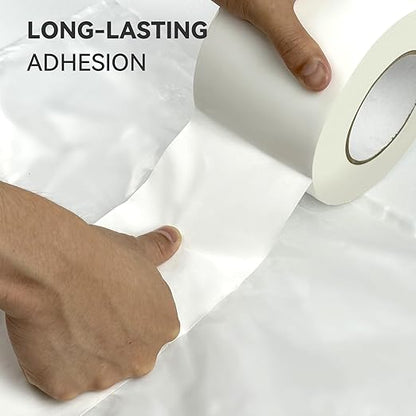 Vapor Barrier Tape 4 Rolls, 9 mil White polyethylene Tape, Moisture Sealing and - Image 6