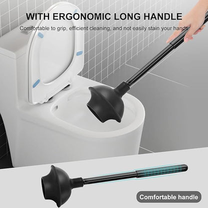 SetSail Toilet Brush and Plunger Set, 3 Pack Toilet Plungers - Image 6