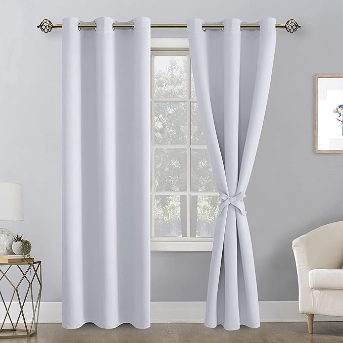 Hiasan Blackout Curtains for Bedroom, 38 x 84 Inches Long - Image 2