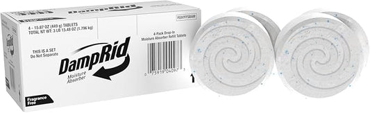 DampRid Moisture Absorber Drop-In Tablet Refill Pack, Fragrance Free, 15.8 oz. by DampRid