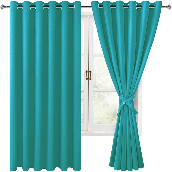 Hiasan Room Darkening Curtains for Bedroom, 70 x 63 Inches by Hiasan