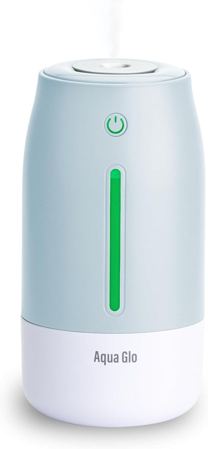 Aqua Glo Personal Humidifier – Ultrasonic Cool Mist, Rechargeable Battery by Airvana