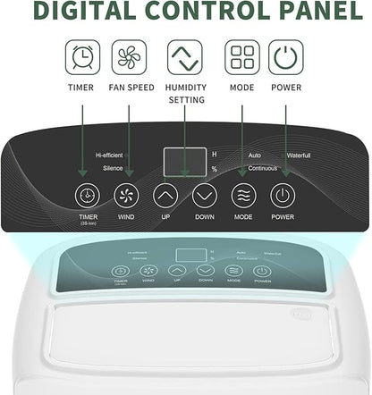 Shinco 40 Pints Dehumidifier for Home and Basements, 2000 Sq.Ft Dehumidifiers - Image 3