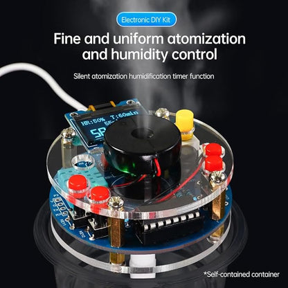 STEM Electronic DIY Kit Humidifier Soldering Project Kit, Temperature OLED - Image 4