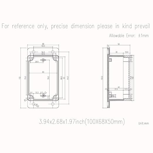 Zulkit Junction Box ABS Plastic Dustproof Waterproof IP65 Universal Electrical - Image 7