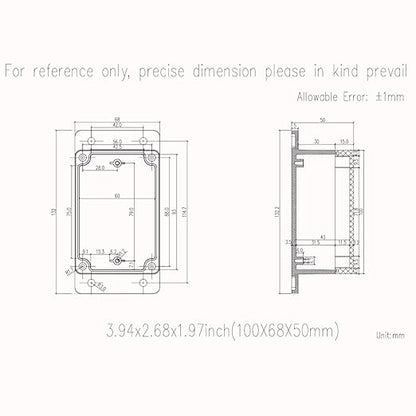 Zulkit Junction Box ABS Plastic Dustproof Waterproof IP65 Universal Electrical - Image 7