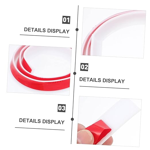 3pcs Water Retaining Strip Self-Adhesive Bathroom Kitchen Barrier Seal - Image 8