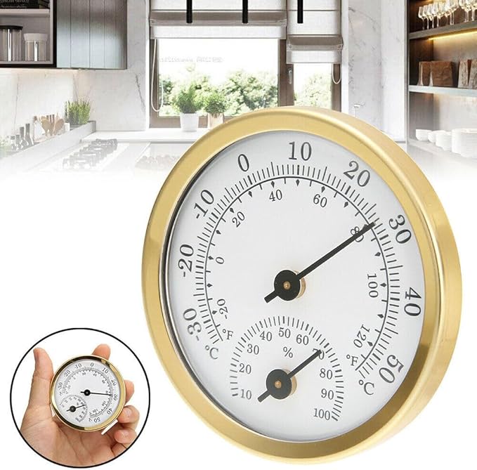 TEAMWILL Mini Analog Thermometer Hygrometer Humidity Meter Room Indoor - Image 3