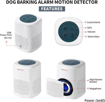 Barking Dog Alarm Motion Detector, Pir Human Body Sensor Alarm Electronic - Image 3