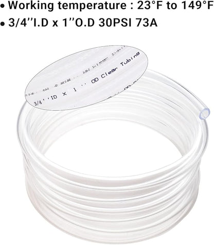 3/4’’ ID × 1’’ OD - 100 ft Clear Vinyl Tubing Flexible PVC Tubing - Image 5