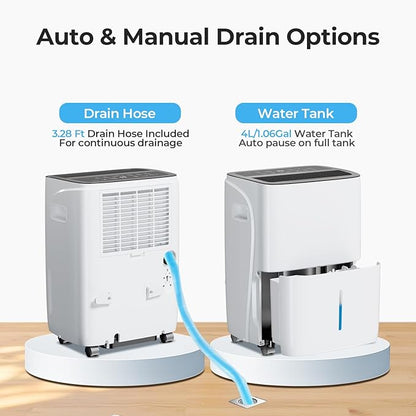 Max 120 Pint Dehumidifiers for Medium/Large Rooms, Bedrooms & Bathrooms & - Image 7