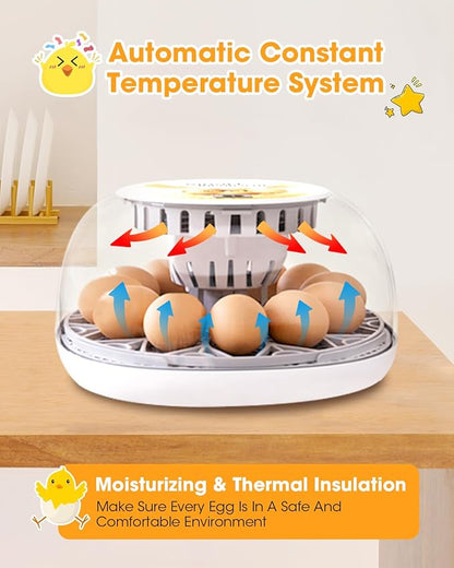 Incubators for Hatching Eggs, Chicken Waterer Cups, Automatic Egg Turner Holds - Image 8