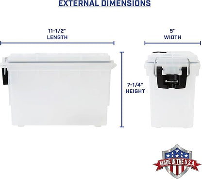 Sheffield 12635 Ammo Storage Box, Stackable .30 Cal Field Boxes, Water and Dust - Image 2