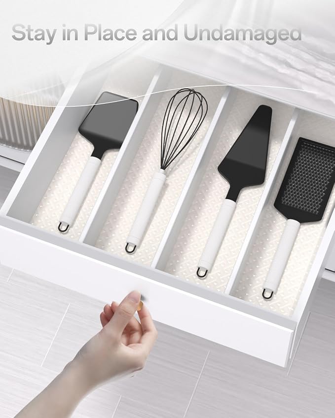 Shelf and Drawer Liner for Kitchen Cabinet, Non-Adhesive 18in x 360in - Image 8