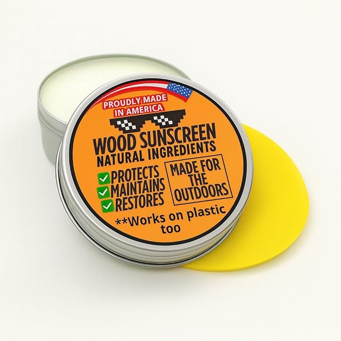 Wood Sunscreen Conditioner & UV Protectant Salve – USA Made Wood Outdoor by CollegeInstruments