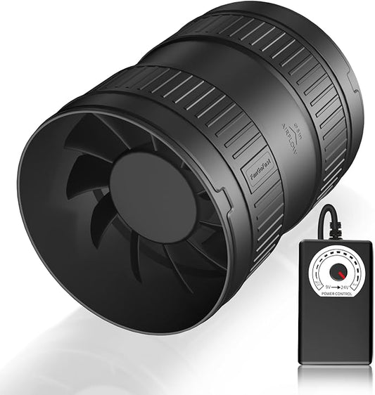 6 Inch Inline Duct Fan 345CFM Airflow by FanGoFast